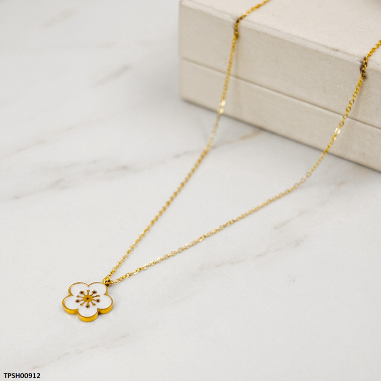 TPSH00912 MSJ Stainless Steel Flower Pendant - TPSH