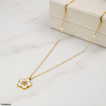 TPSH00912 MSJ Stainless Steel Flower Pendant - TPSH
