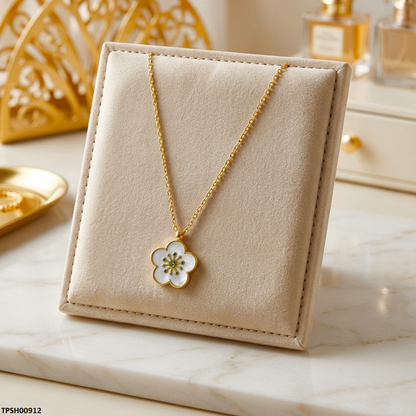 TPSH00912 MSJ Stainless Steel Flower Pendant - TPSH