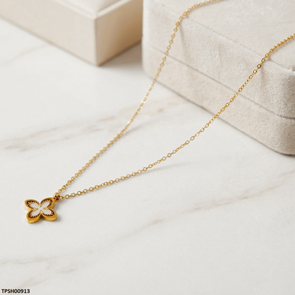 TPSH00913  MSJ Stainless Steel Flower Pendant - TPSH