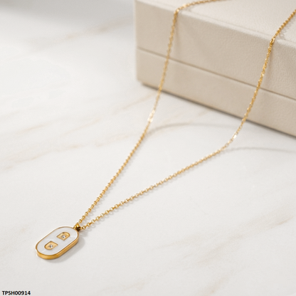 TPSH00914 MSJ Stainless Steel Double D Pendant - TPSH