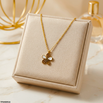 TPSH00916 MSJ Stainless Steel Flower Pendant - TPSH