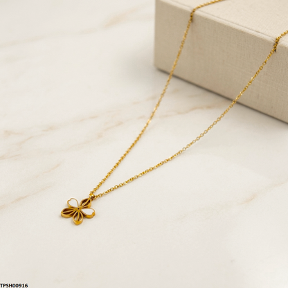TPSH00916 MSJ Stainless Steel Flower Pendant - TPSH