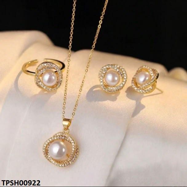 TPSH00922 LSH Round Pearl Pendent Set - TPSH