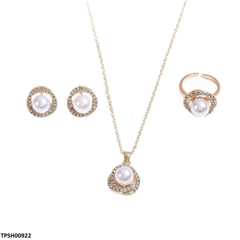 TPSH00922 LSH Round Pearl Pendent Set - TPSH