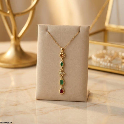 TPSH00927 BHS Multi Design Stainless Steel Zircon Stone Pendant - TPSH