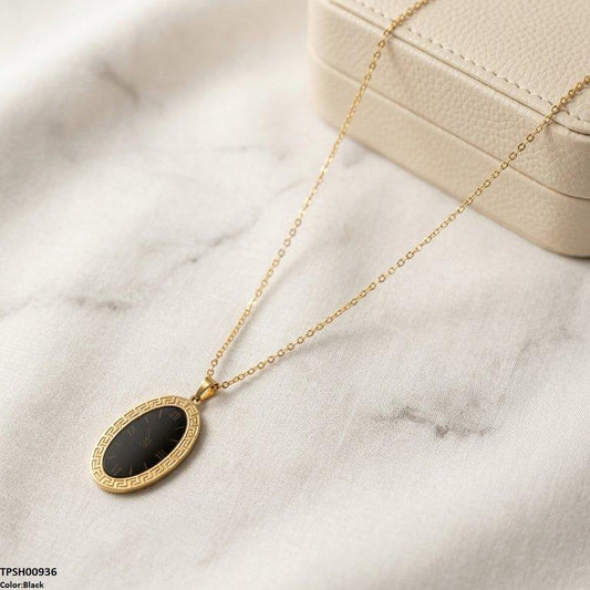 TPSH00936 BHS Oval Watch Design Stainless Steel Pendant - TPSH