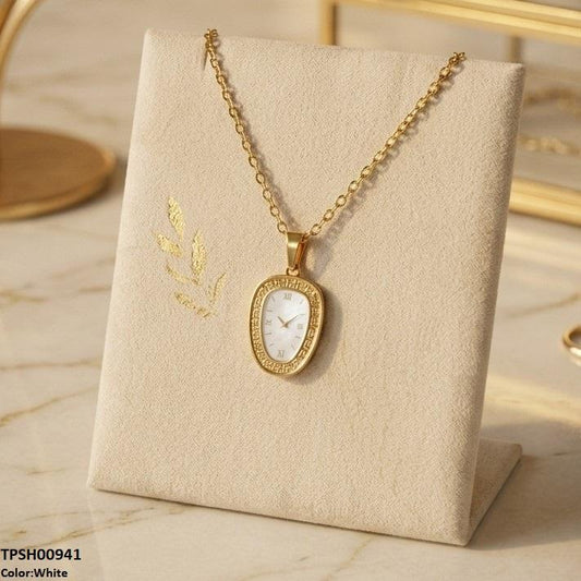 TPSH00941 BHS Oval Watch Design Stainless Steel Pendant - TPSH