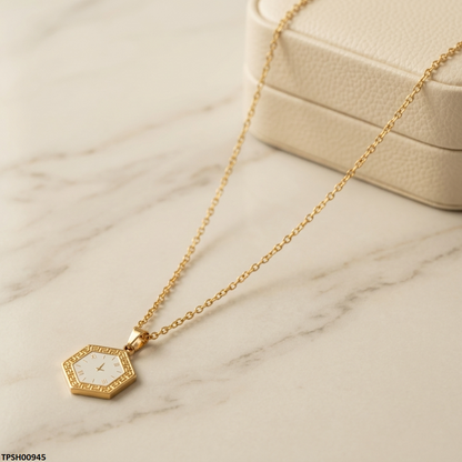 TPSH00945 BHS Octagon Watch Design Stainless Steel Pendant - TPSH