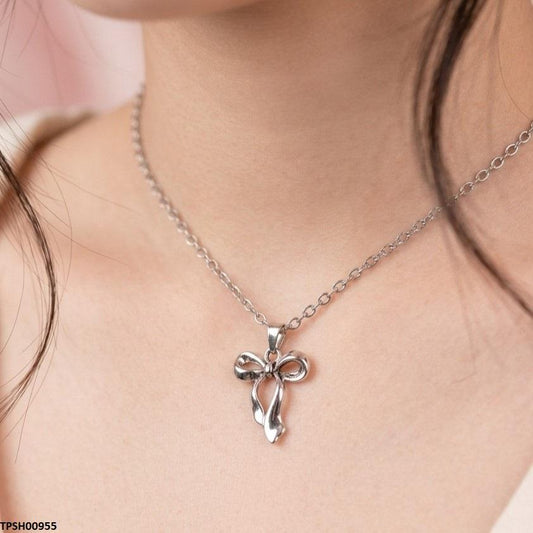 TPSH00955 MZM Tie Bow Chain Pendant - TPSH