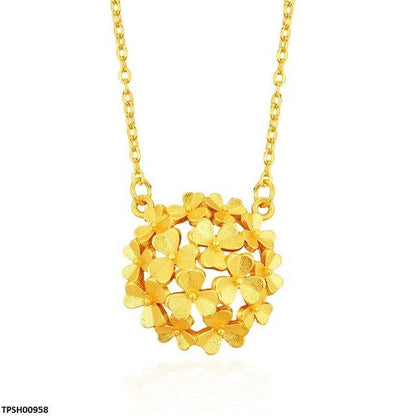 TPSH00958 ZFQ Flower Pendant With Chain - TPSH