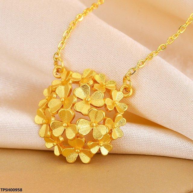 TPSH00958 ZFQ Flower Pendant With Chain - TPSH