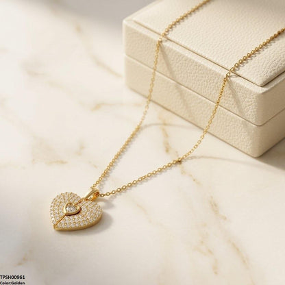 TPSH00961 TNR Stainless Steel Zicon Heart Pendant - TPSH