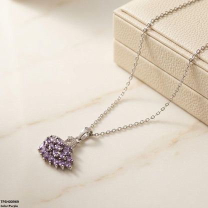 TPSH00969 TNR Stainless Steel Zircon Duck Pendant - TPSH