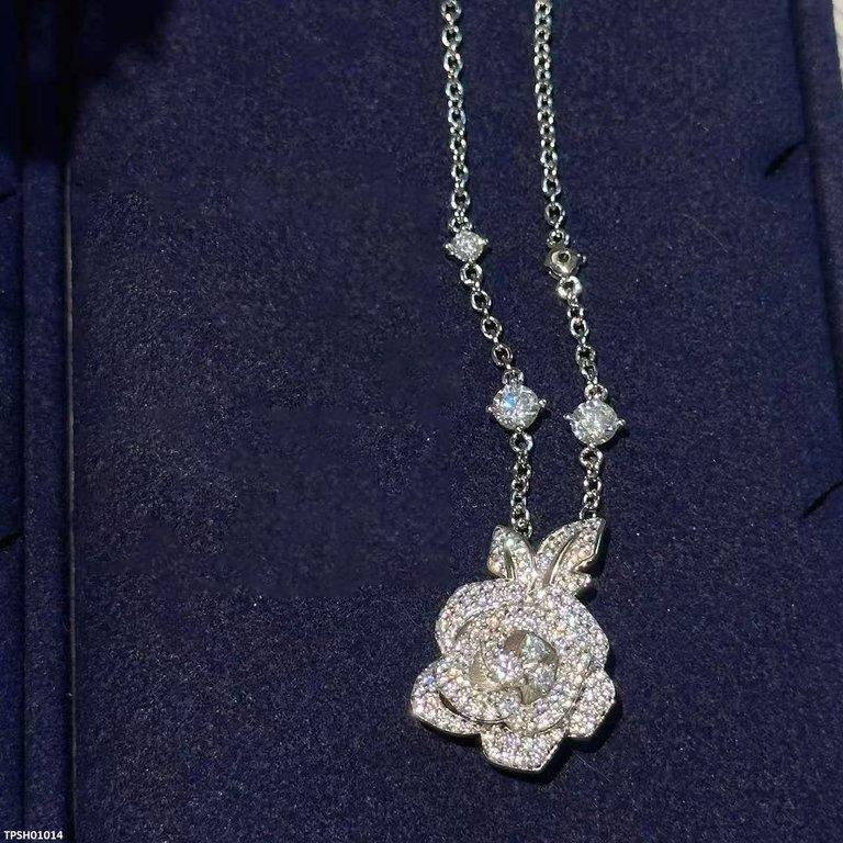 TPSH01014 CJD Flower Zircon Pendant Set - TPSH
