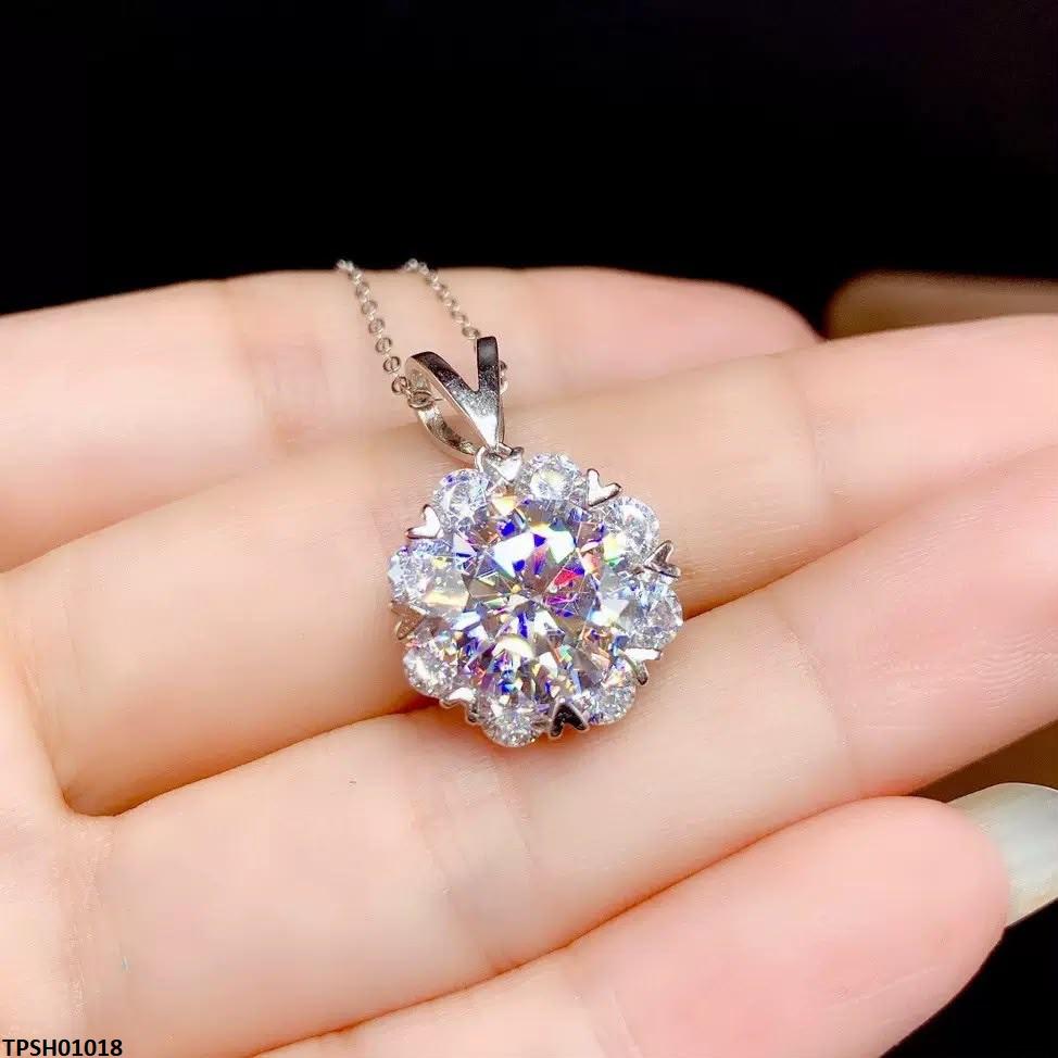 TPSH01018 KRL Flower ZIRCON Stone Pendant - TPSH