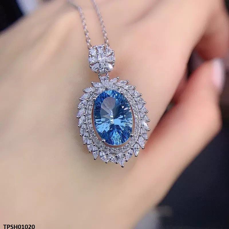 TPSH01020 KRL Oval ZIRCON Stone Pendant - TPSH