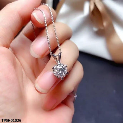 TPSH01026 KRL Round ZIRCON Stone Pendant Set - TPSH