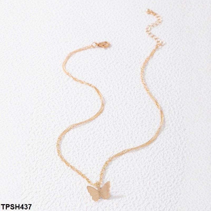 TPSH437 YYE Butterfly Pendent With Chain