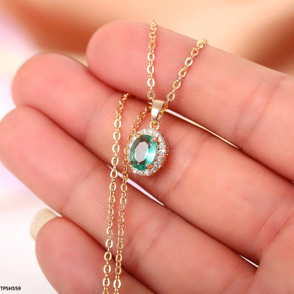 TPSH559 CSH Oval Pendent With Chain
