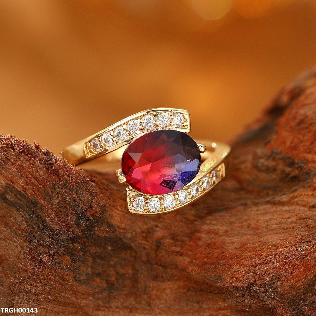 TRGH00143 YLE Oval Stone Ring - TRGH