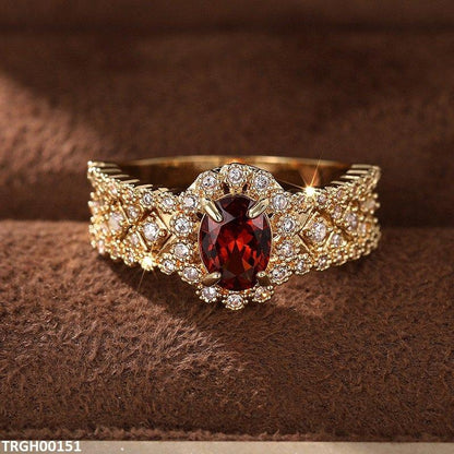 TRGH00151 CSH Oval Stone Ring - TRGH
