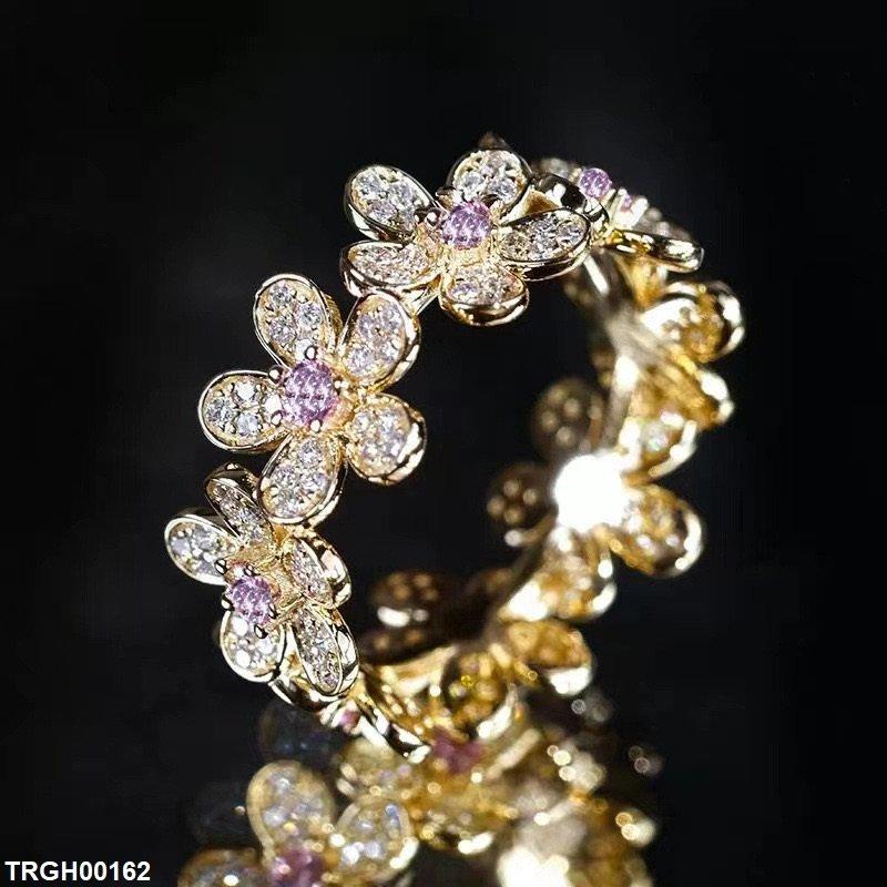 TRGH00162 CJD Flower Ring Adjustable - TRGH