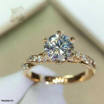 TRGH00170 CSH Imp Round Cut Moissanite Ring - TRGH