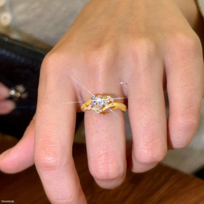 TRGH00180 GWH Unique Heart Adjustable Ring - TRGH