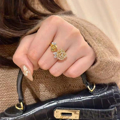 TRGH00181 GWH Gilded Roses Ring - TRGH