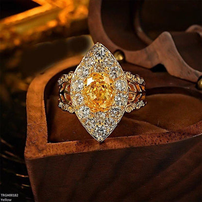 TRGH00182 GWH Oval Blue Sapphire Ring - TRGH