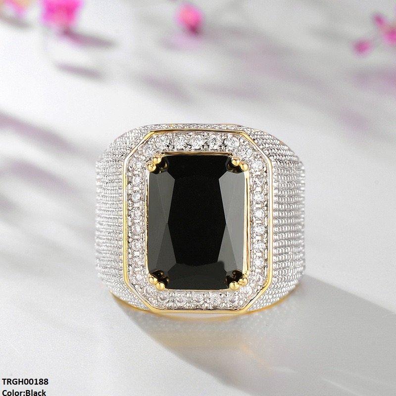 TRGH00188 KYC Imp Rectangle Zircon Ring - TRGH
