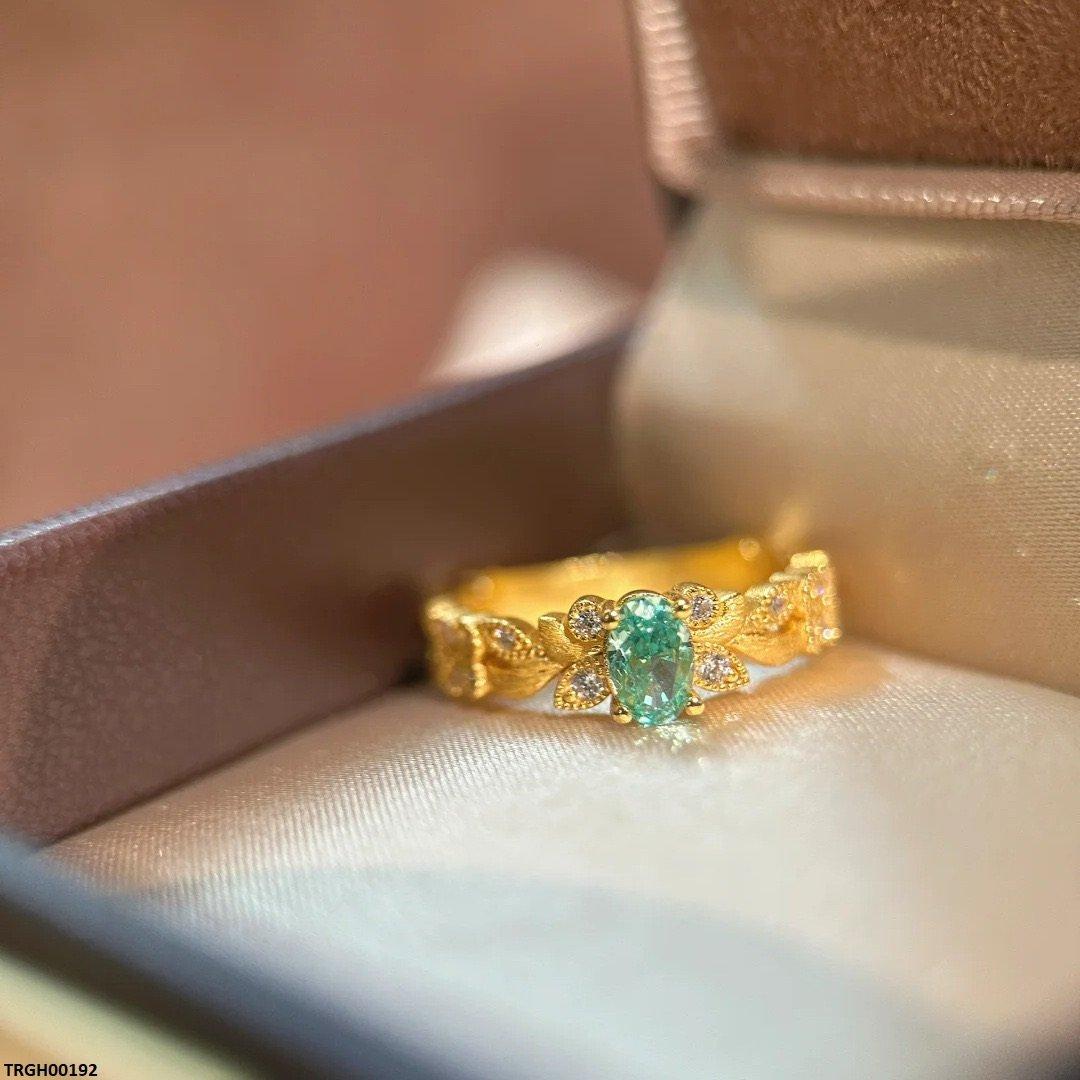 TRGH00192 BJF Oval Stone Adjustable Ring - TRGH