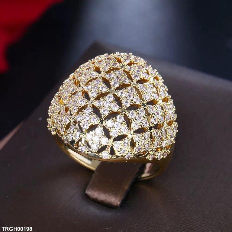 TRGH00198 BYJ Square Stone Ring - TRGH