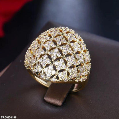TRGH00198 BYJ Square Stone Ring - TRGH