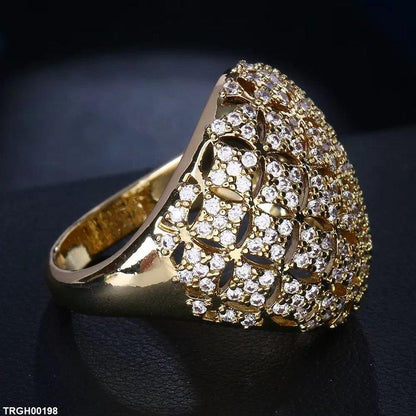 TRGH00198 BYJ Square Stone Ring - TRGH