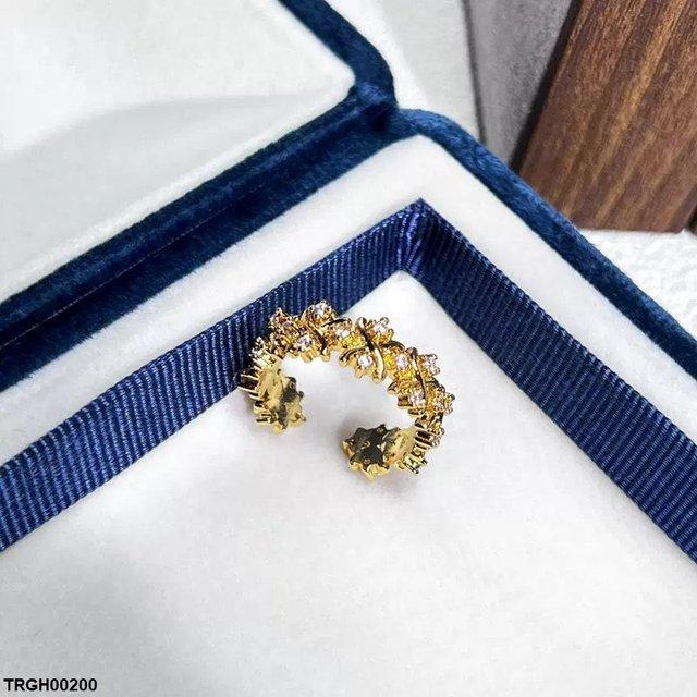 TRGH00200 SJS Cross Stone Ring Adjustable - TRGH