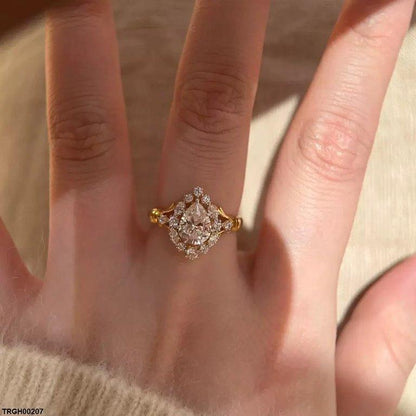 TRGH00207 GWH Tear ZIRCON  Ring Adjustable - TRGH