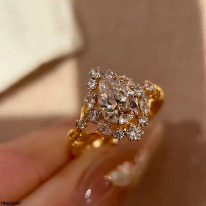 TRGH00207 GWH Tear ZIRCON  Ring Adjustable - TRGH