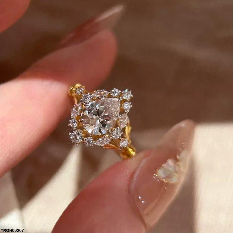 TRGH00207 GWH Tear ZIRCON  Ring Adjustable - TRGH