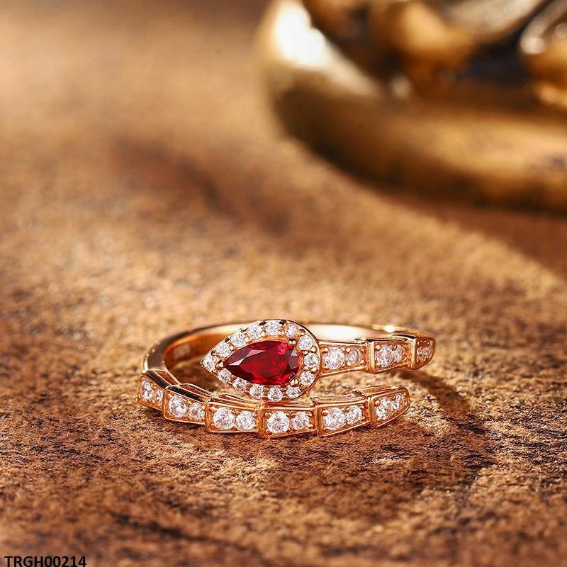 TRGH00214 KRL Snake ZIRCON Stone Ring Adjustable -TRGH