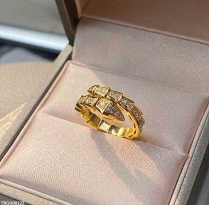TRGH00223 KRL Round Snake Ring Adjustable - TRGH
