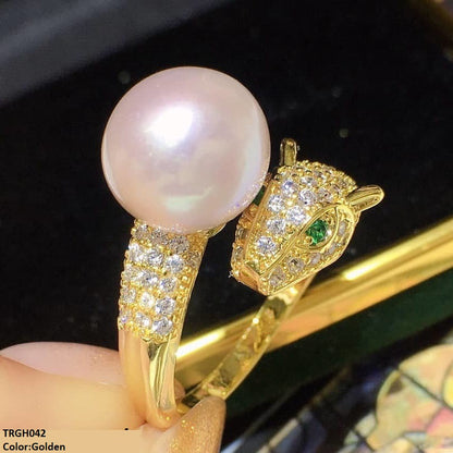 TRGH042 KRL Tiger/Pearl Ring Adjustable