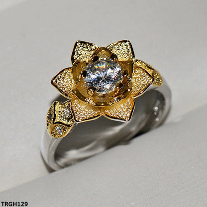 TRGH129 KYC Round Flower Ring