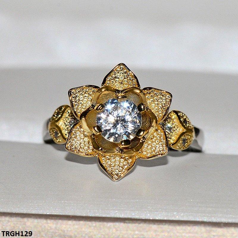 TRGH129 KYC Round Flower Ring
