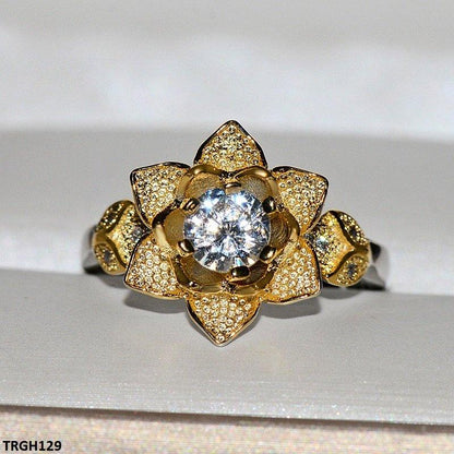 TRGH129 KYC Round Flower Ring