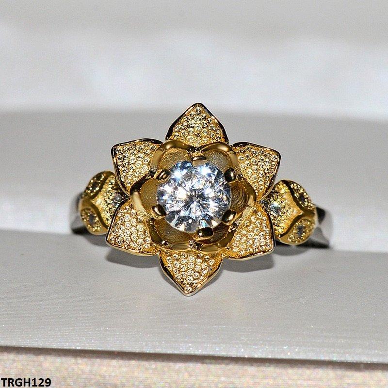 TRGH129 KYC Round Flower Ring
