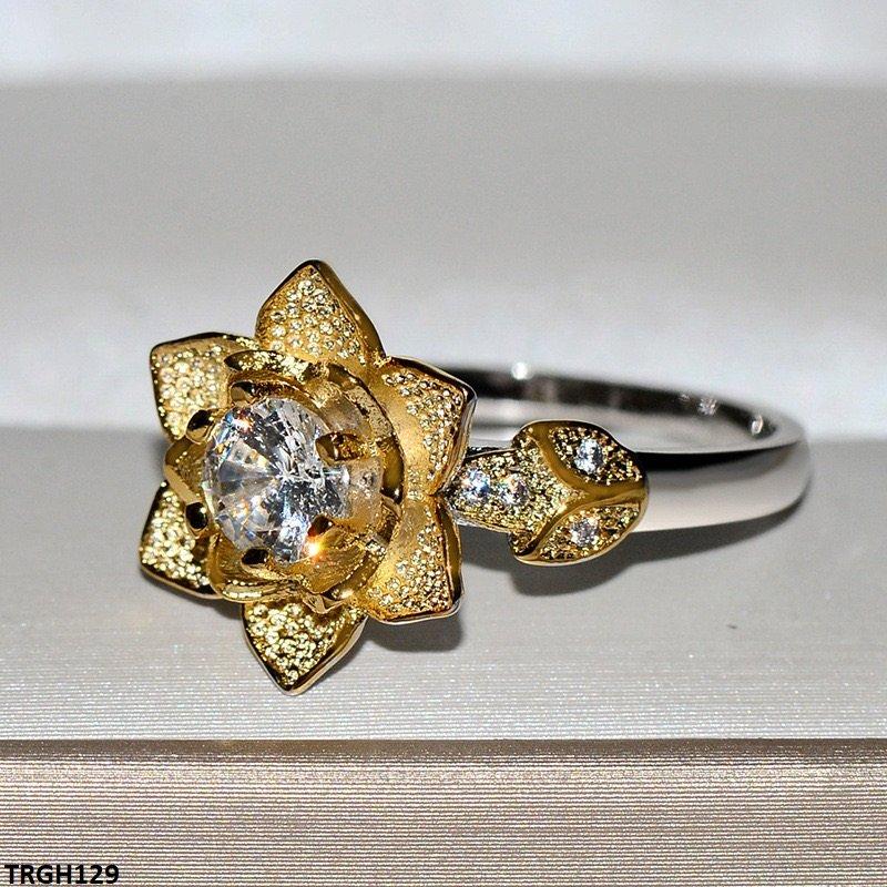TRGH129 KYC Round Flower Ring