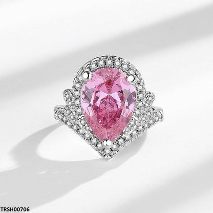 TRSH00706 JJF Tear Crown Ring Adjustable - TRSH