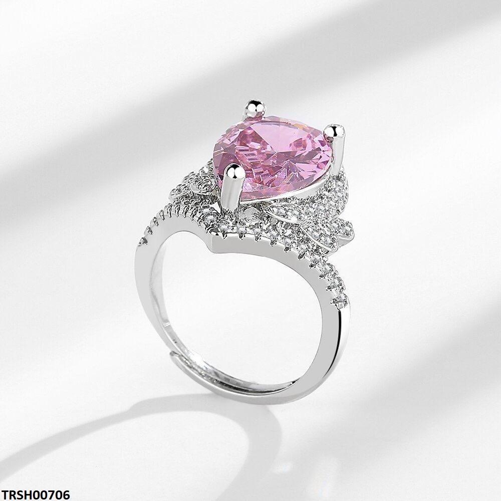 TRSH00706 JJF Tear Crown Ring Adjustable - TRSH